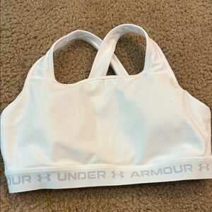 Under Armour White Athletic Bra